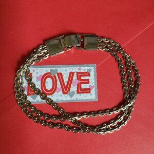 VINTAGE GOLD TONED BRACELET